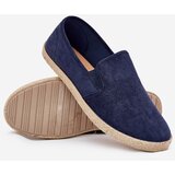 Boto Men's espadrille sneakers made of eco suede navy Lunaria | Shoptok.si