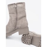 Shelvt Comfortable gray ankle boots on a massive sole | shoptok.hr
