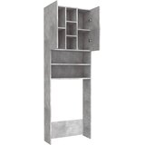 Ormarić za perilicu rublja siva boja betona 64 x 25,5 x 190 cm | shoptok.hr