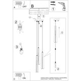 Sollux Lighting Svetilka Colgante PRYSM 3P črna, (21348017) | Shoptok.si