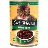 CAT MENU Vlažna hrana za mačke u konzervi sa ukusom govedine 415g | Eponuda.com