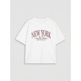 Sinsay Pamučna majica s natpisom New York | shoptok.hr