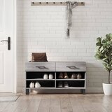 vidaXL Klop za čevlje siva sonoma 102x35x55 cm inženirski les Cene
