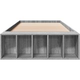 vidaXL Posteljni okvir siva sonoma 90x200 cm inženirski les | Shoptok.si
