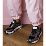 Gemre Black sneakers with rhinestones and metallic insert Garsi | Shoptok.si