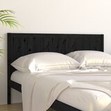  Uzglavlje za krevet crno 125,5 x 4 x 100 cm od masivne borovine | Eponuda.ba