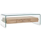  Stolić za kavu prozirni 98 x 45 x 31 cm od kaljenog stakla | Eponuda.com