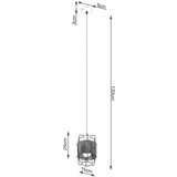  Sollux SL.1300 - Luster na sajli GIZUR 1xE27/15W/230V | Eponuda.com