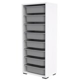Hanah home višenamenska polica cara 8N white grey | ePonuda.com