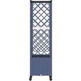  Povišeni krevet s mrežom i krovom Siva 124 x 40 x 142 cm PP | shoptok.hr