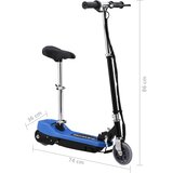  Električni romobil sa sjedalom 120 W plavi | shoptok.hr