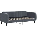  Dnevni krevet na razvlačenje tamnosivi 90 x 200 cm baršunasti | shoptok.hr