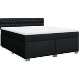 Krevet s oprugama i madracem crni 180x200 cm od tkanine | Eponuda.ba