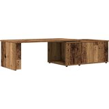 Maison Chic Kava miza - kavna mizica - Nizka mizica Stari les 150x50x35 cm Inženirski les, (21753413) Cene