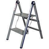 STABILOMAT aluminijasta gospodinjska lestev 2+1 (delovna vi&scaron;ina: 2,18 m, nosilnost: 150 kg) cene