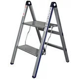 STABILOMAT aluminijasta gospodinjska lestev 2+1 (delovna višina: 2,18 m, nosilnost: 150 kg)