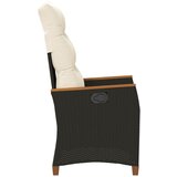 Ležaljka u vrtu Crna i Krema 64 x 57,5 x 112 cm poliratan | shoptok.hr