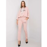 Fashion Hunters RUE PARIS Prljavo roze dvodelni komplet Cene