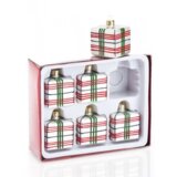  NOVOGODIŠNJI STAKLENI UKRASI - KOCKICE, SET 6 KOMADA | ePonuda.com