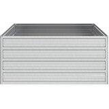  Povišena vrtna gredica 100x100x45 cm pocinčani čelik srebrna | shoptok.hr