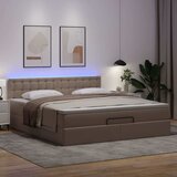  Otomanski krevet s madracima i LED 180x200 cm umjetna koža | shoptok.hr