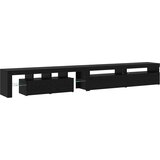 TV ormar 3 pcs Crni hrast 290 x 36,5 x 40 cm Konstruirano drvo | shoptok.hr