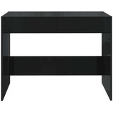 vidaXL Pisalna miza črna 101x50x76,5 cm iverna plošča | Shoptok.si