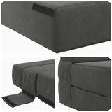 SOFA na razvlačenje Tamnosiva 152 x 86,5 x 60 cm Tkanina | shoptok.hr