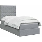  Krevet s madracem i skladištem Svjetlosiva 90 x 200 cm tkanina | shoptok.hr