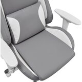 Livetastic GAMING STOL umetna masa, tekstil siva, bela | Shoptok.si