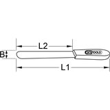 Ks Tools Spatula BRONZEplus, brez iskrenja, 260 mm | Shoptok.si