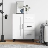 vidaXL Komoda bela 69,5x34x90 cm inženirski les | Shoptok.si