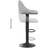  Barski stolček svetlo siv žamet, (20700136) | Shoptok.si
