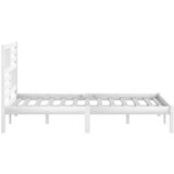  Posteljni okvir bel iz trdne borovine 140x190 cm, (20646418) | Shoptok.si