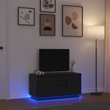 TV ormarić s LED svjetlima crni 100x41x50 cm | Eponuda.com