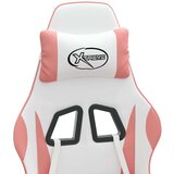  Okretna igraća stolica s osloncem umjetna koža bijelo-ružičasta | shoptok.hr