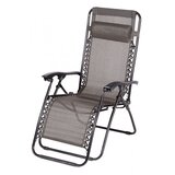 Olimp Sport Baštenska stolica sa jastukom Messina crno siva | ePonuda.com