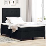  Crni krevet s kutijom i madracem 120x200 cm tkanina | shoptok.hr