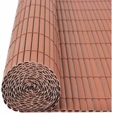 Dvostrana vrtna ograda PVC 90 x 500 cm smeđa | shoptok.hr