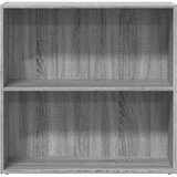 vidaXL Knjižna omara siva sonoma 80x30x77 cm inženirski les | Shoptok.si