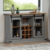 vidaXL Bivak HALDEN 2 drsna vrata siva 112x40x80 cm masivni les | Shoptok.si
