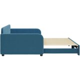  Dnevni krevet na razvlačenje plavi 100 x 200 cm baršunasti | shoptok.hr