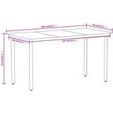  Vrtna jedilna garnitura 7-delna črna, (20672854) | Shoptok.si
