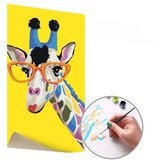 Artmie Slikanje po brojevima ŽIRAFA SA OKULIJARIMA - mala težina | bez okvira | shoptok.hr