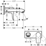 Hansgrohe Metris slavina za umivaonik 165mm 31085000