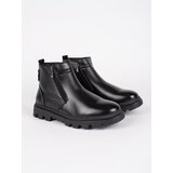 Shelvt Men's black insulated ankle boots Cene