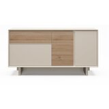 Marckeric Bež/u prirodnoj boji komoda u dekoru hrasta 146x76x45 cm Carpi – | shoptok.hr