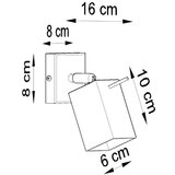  Zidna lampa MERIDA bijela | shoptok.hr