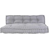  Jastučić za paletni kauč 2 pcs Siva 120 x 80 x 38 cm Tkanina | shoptok.hr