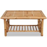 Maison Chic Klubska mizica - kavna mizica - Nizka mizica Bambus 90x50x45 cm, (21754424) Cene
